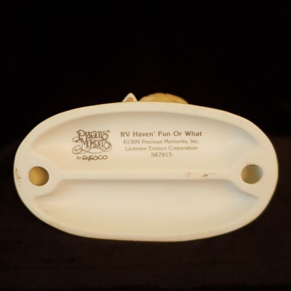 Vintage Enesco Precious Moments Porcelain Figurine 1999 "RV Haven' Fun or What" - Picture 7 of 9